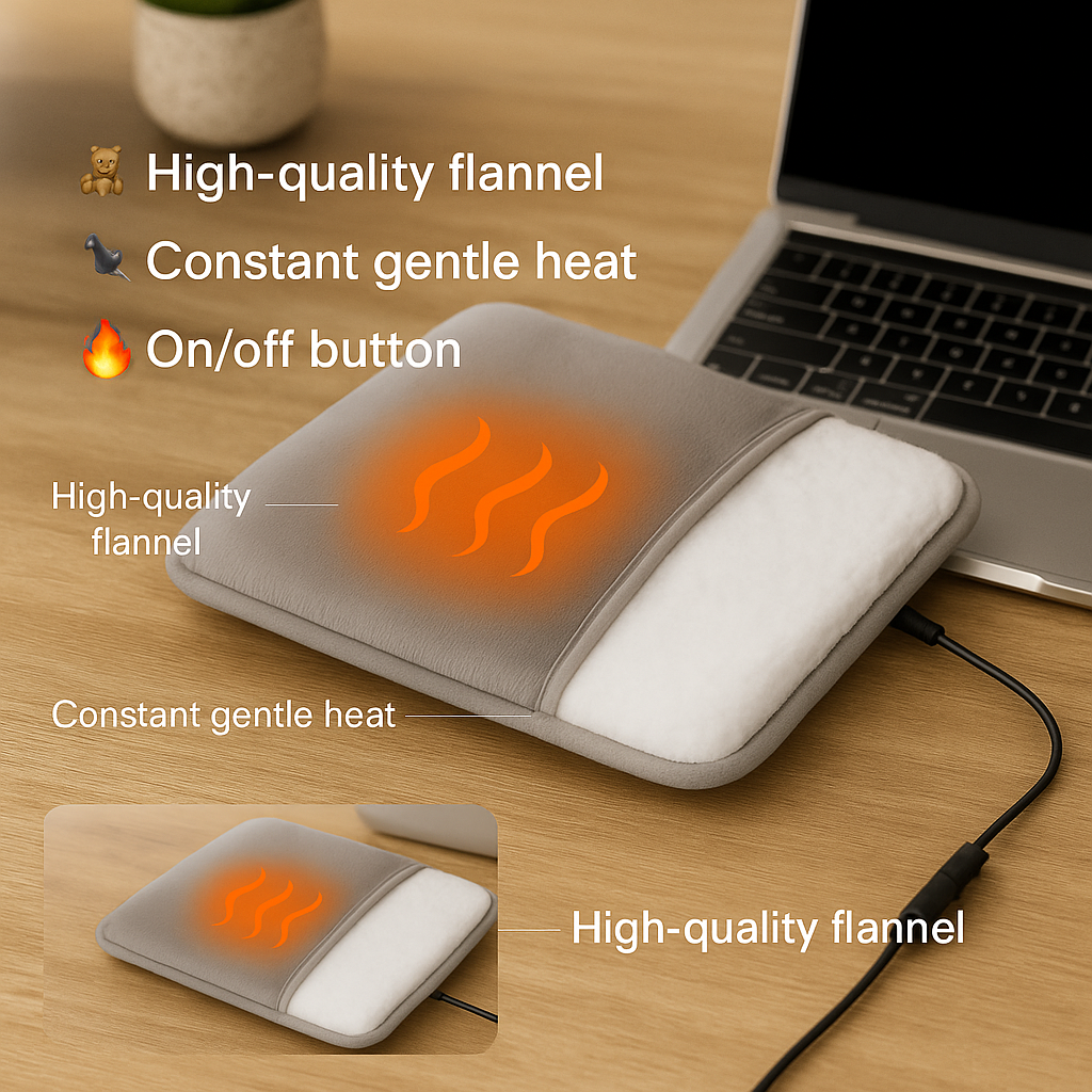 HeatPad — the USB-powered foot warmer